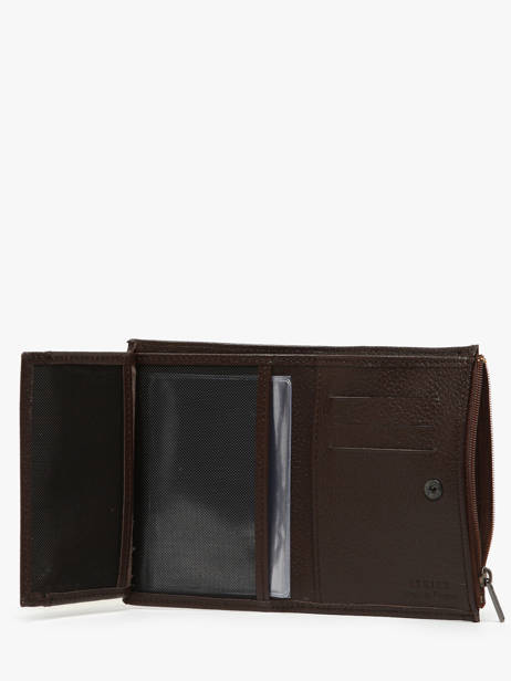 Portefeuille Met Portemonnee Leder Etrier Bruin madras EMAD619 ander zicht 2